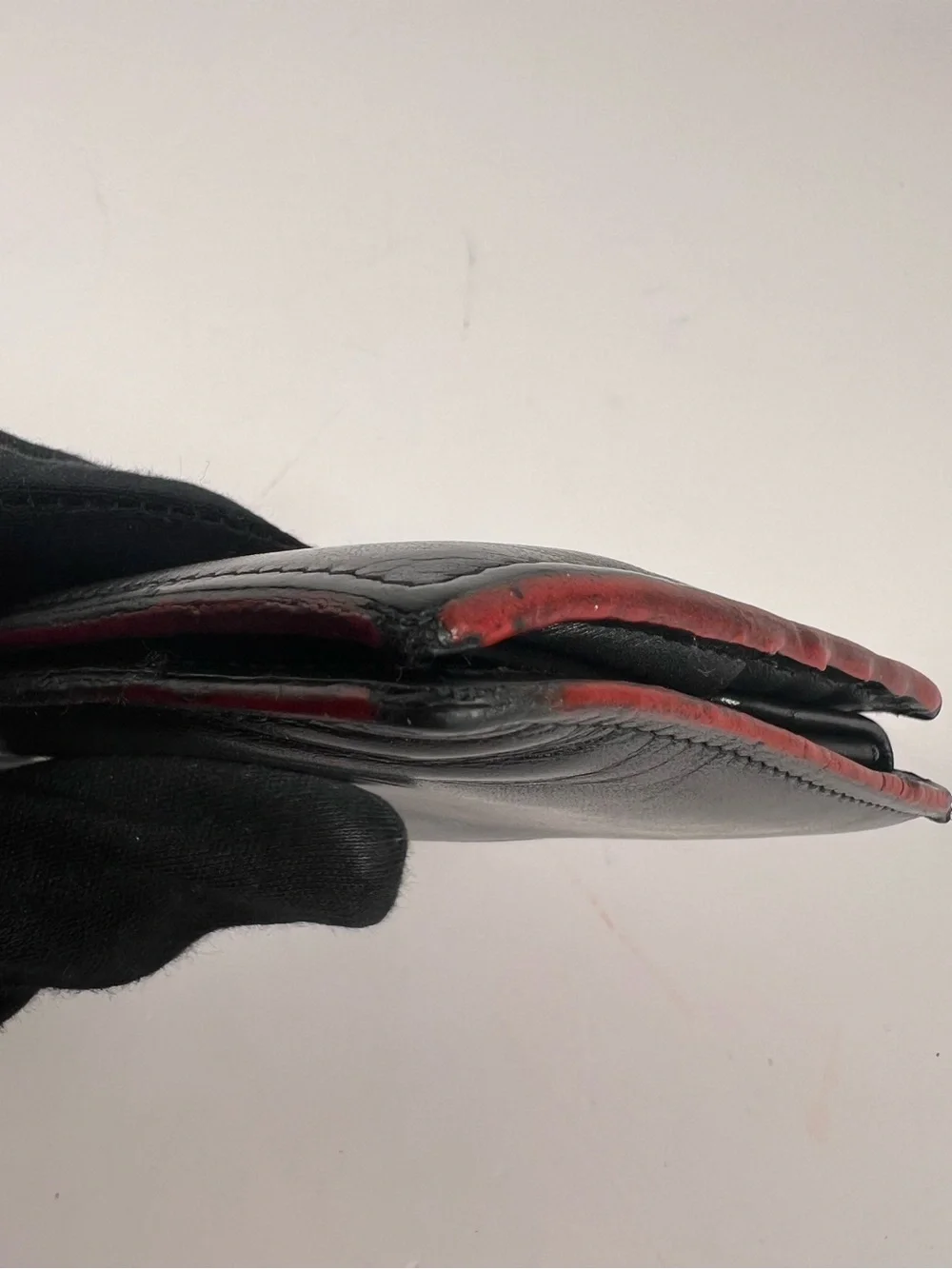 1258: Loewe Anagram Bifold Leather Wallet Black